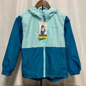 Eddie Bauer Youth Jacket Paradise Blue Size Small 7/8 New With Tag